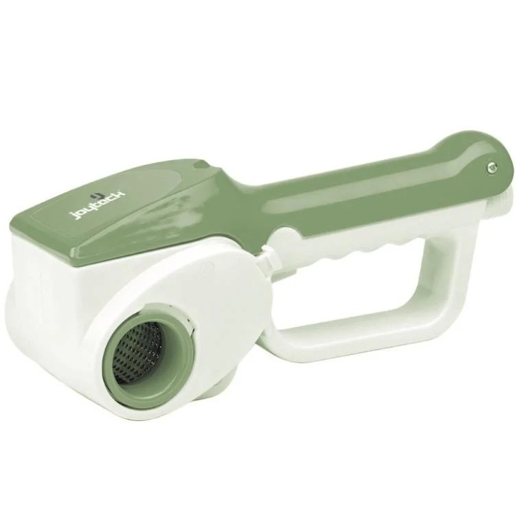 Joytech Grattugia Ricaricable 2 Rulli Inox Bianco/Verde Formaggio Cucina Cheese
