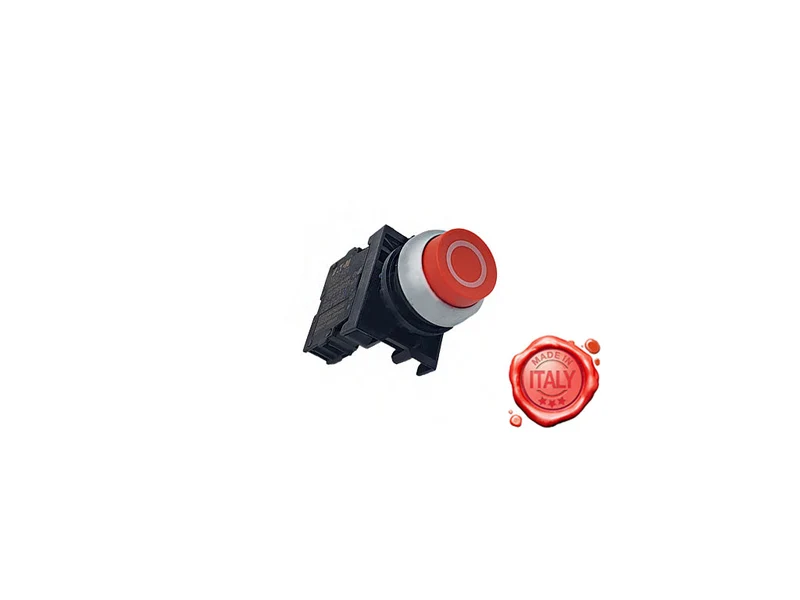 Tritacarne - pulsante Tondo Rosso completo Eaton per TC Minerva