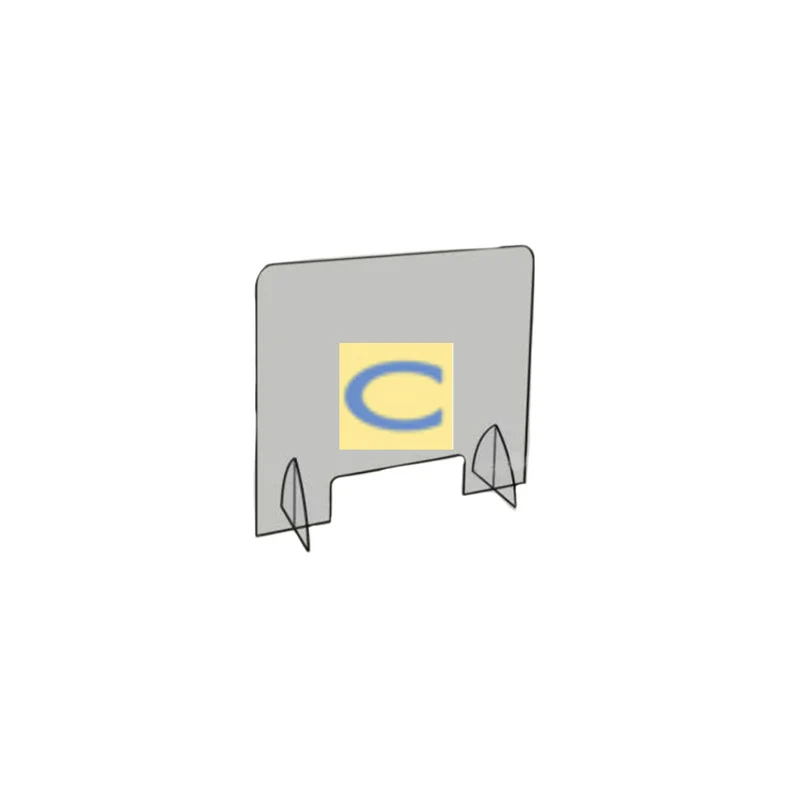 Covid-19 - bARRIERA Plexiglas con Piedini CM 80X80 Spessore 5 Mm