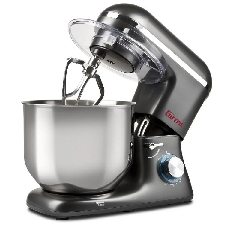 Girmi Planetaria Impastatrice 8L 6 Velocità Ciotola In Acciaio 1800W Grigio Im46