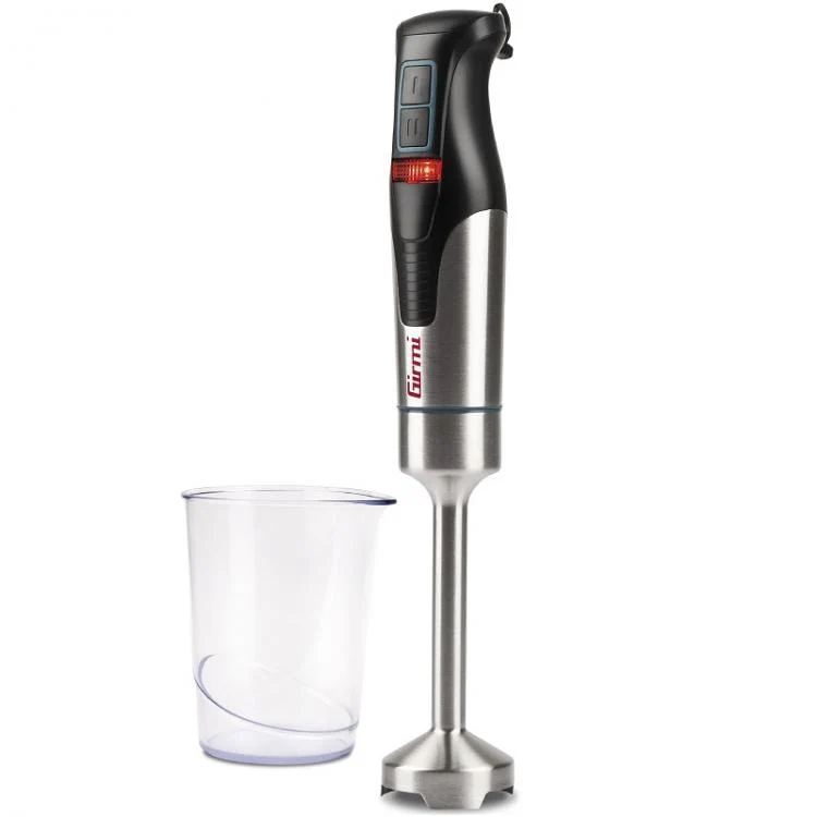 Girmi Mixer Immersione Acciaio Con Ciotola Mx38 4 Lame Frullatore Minipimer 800W
