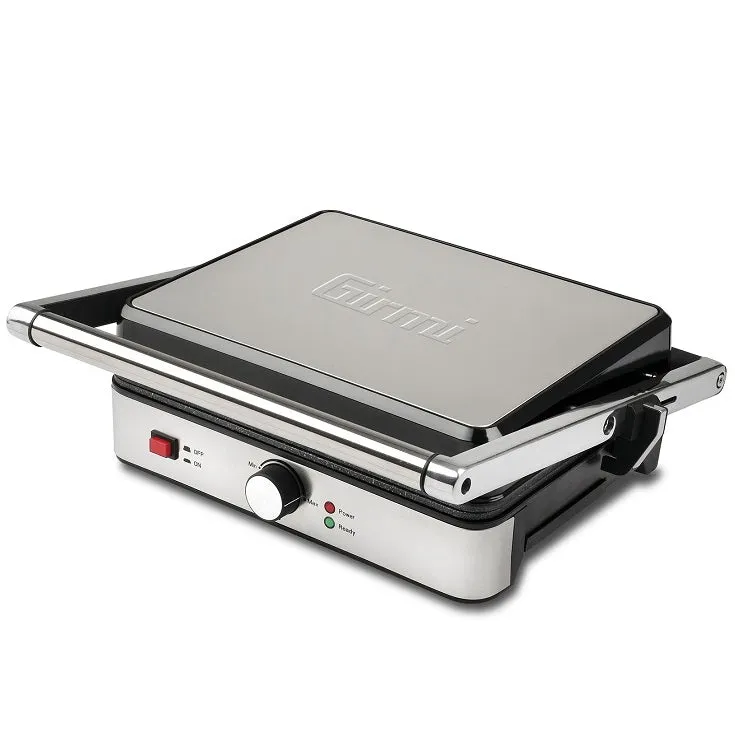Girmi Bistecchiera Elettrica Piastra Acciaio Inox Bs46 Termostato 30X24Cm 2000W
