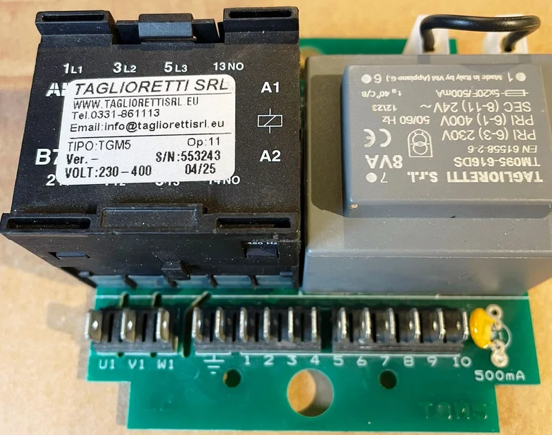 Tritacarne - scheda bassa tensione 230/400 V mod.TGM5