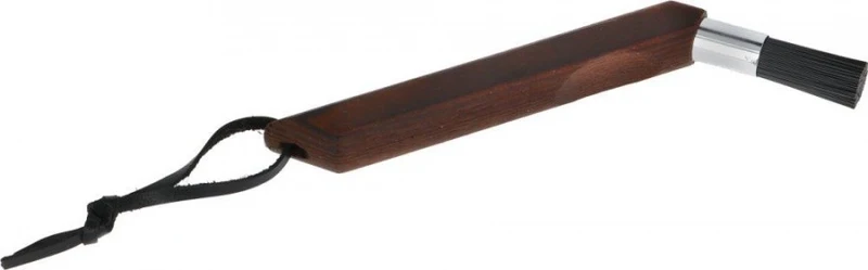 SPAZZOLINO PULISCIDOCCE IN LEGNO setole in nylon con stringa in cuoio per appenderlo