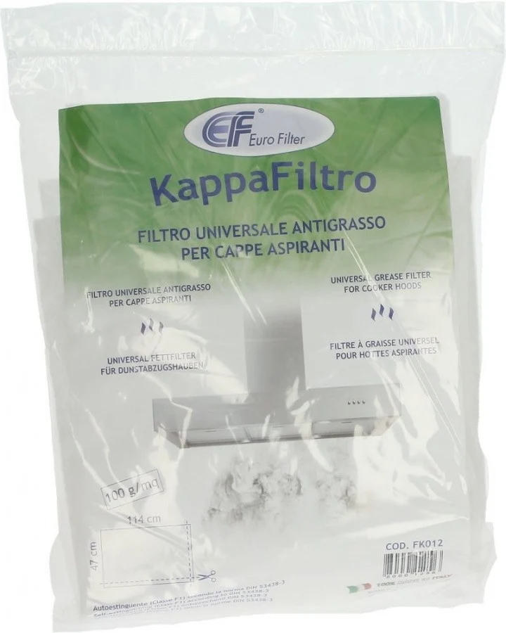 FILTRO CAPPA PANNO 470X1140mm FAGOR BRANDT Cappa H280B1 (H280B), H280C1 (H280C)