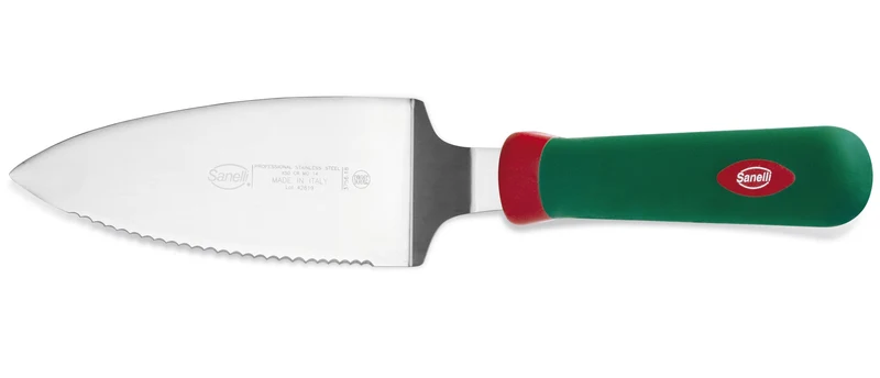 SPATOLA TORTA SEGHETTATA CM.18 PREMANA SANELLI Made in Italy