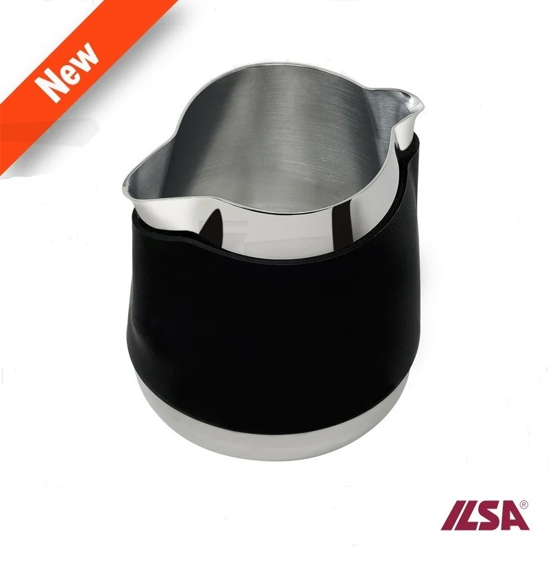 LATTIERA ILSA MOD. REVOLUTION REVERSE 50CL 2TZ 2 BECCHI 180° - FASCIA IN SILICONE INOX 18/10