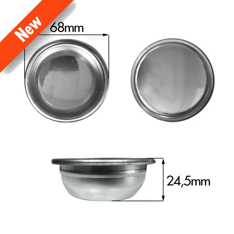 FILTRO CIECO ACCIAIO H.24,5MM BORDO D.68MM - FAEMA E COMPATIBILI, PROFONDO