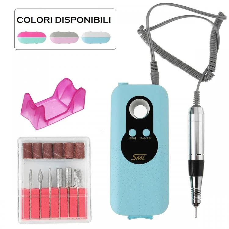Fresa Ricostruzione Unghie Professionale 35000 Giri Portatile Nail Art M6 Mini