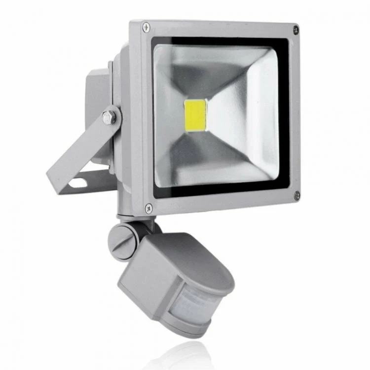 Faro Led 10W Da Esterno Faretto Con Sensore Movimento E Crepuscolare Luce Fredda