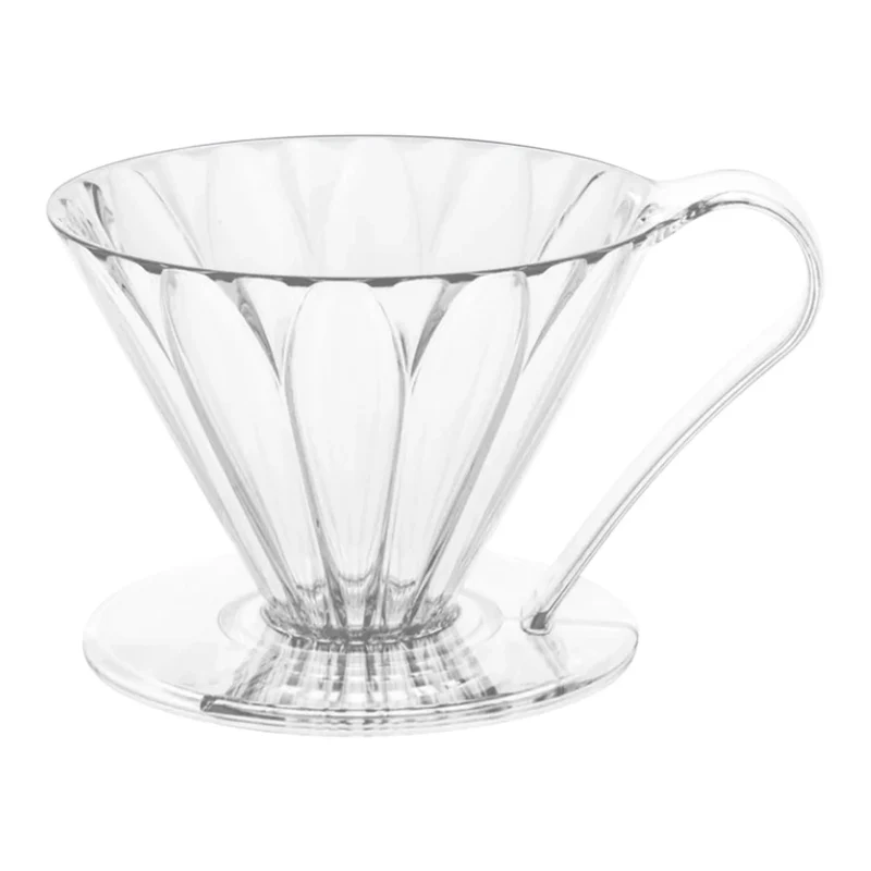 Dripper a fiore in Tritan, 1 tazza, trasparente