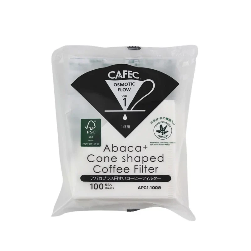 Filtro di carta per caffè Abaca+ per 1 tazza