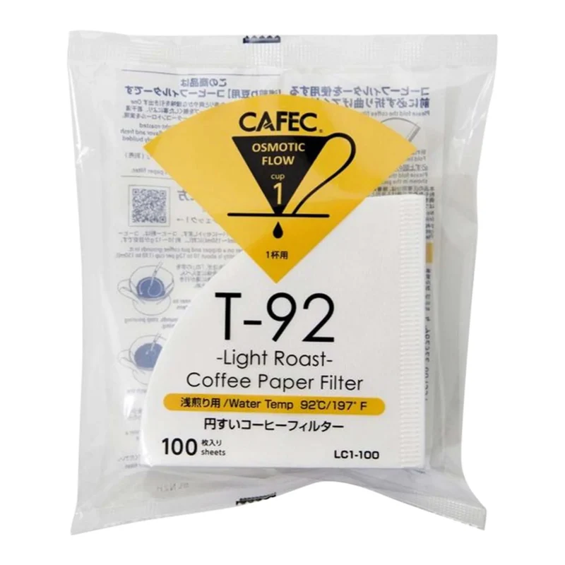 Filtro in carta T-92 per caffè tostato chiaro, 1 tazza