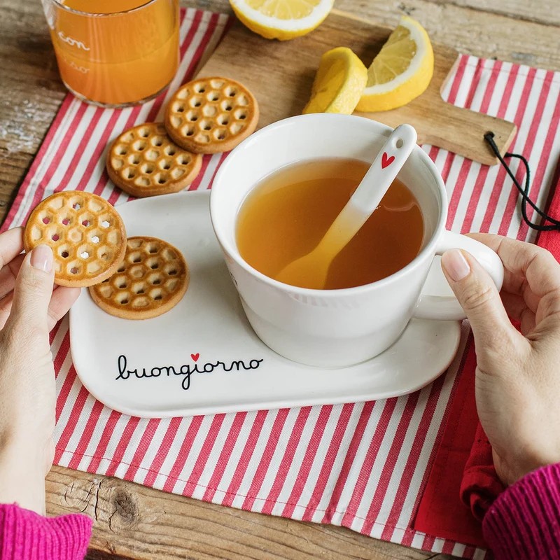 Piatto per Tazze Colazione Buongiorno
