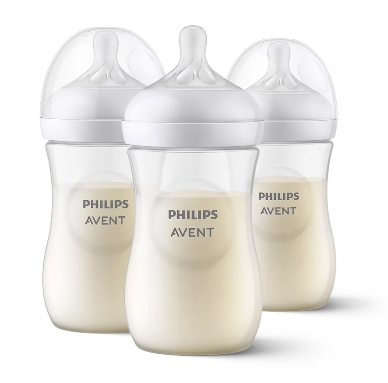 Set 3 Biberon Natural Response Trasparenti 260 ml Philips Avent