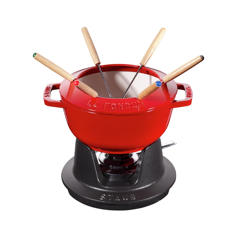Set de fondue de hierro fundido Staub