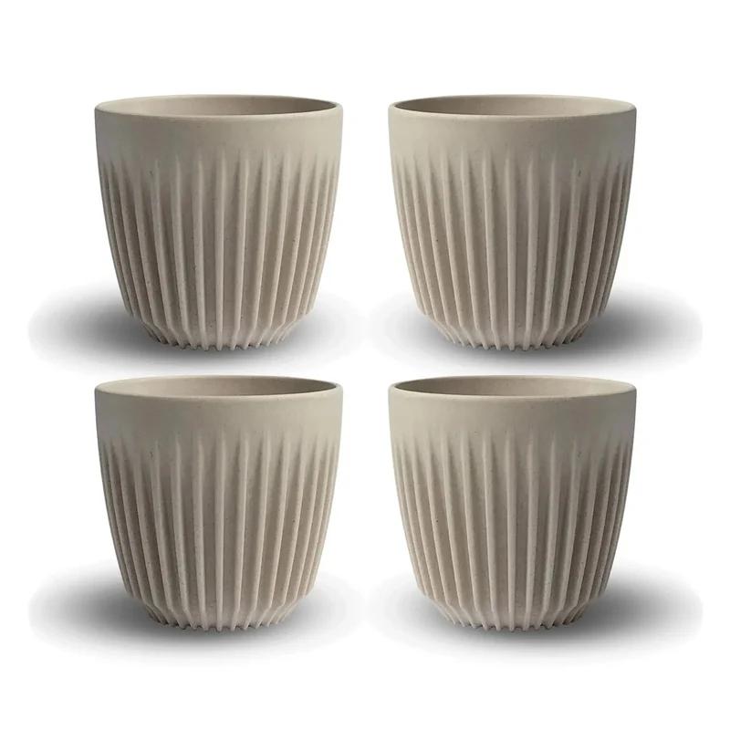 Set 4 tazze 6oz Natural - Huskee