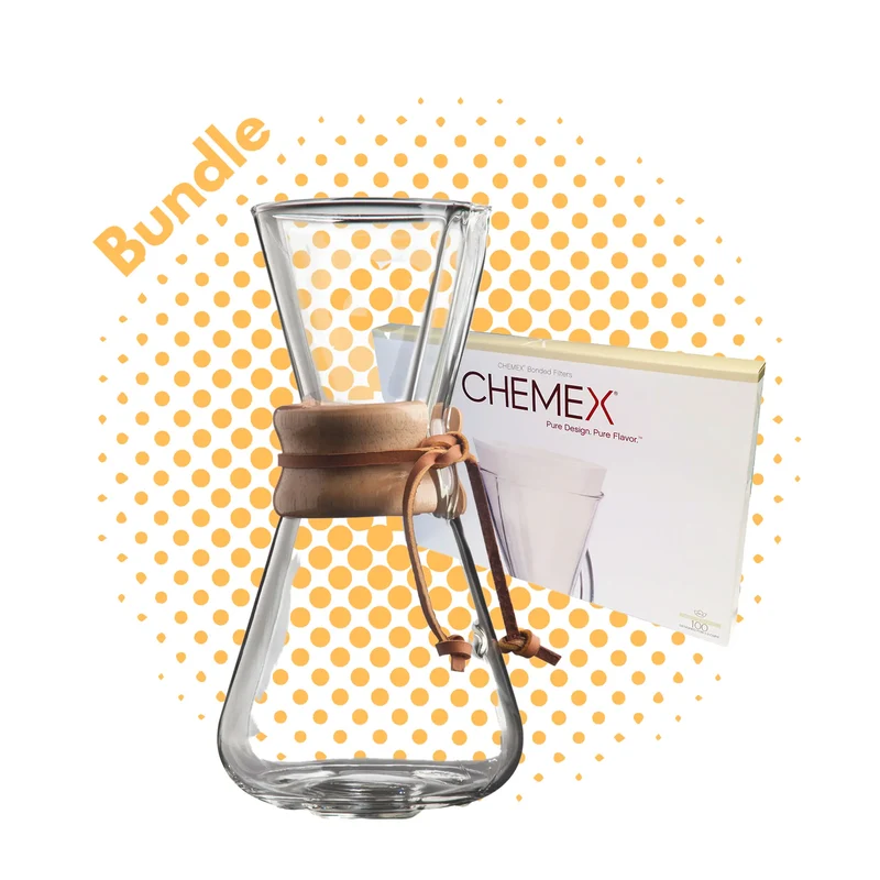Chemex 3 tazze + 100 filtri