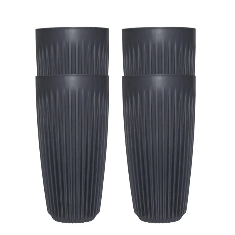 Set 4 tazze 16oz Carbone - Huskee