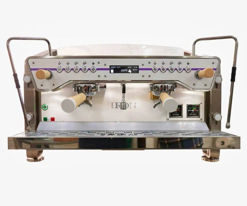 La Nuova Era IRON 2-gruppo macchina da caffè espresso multiboiler commerciale