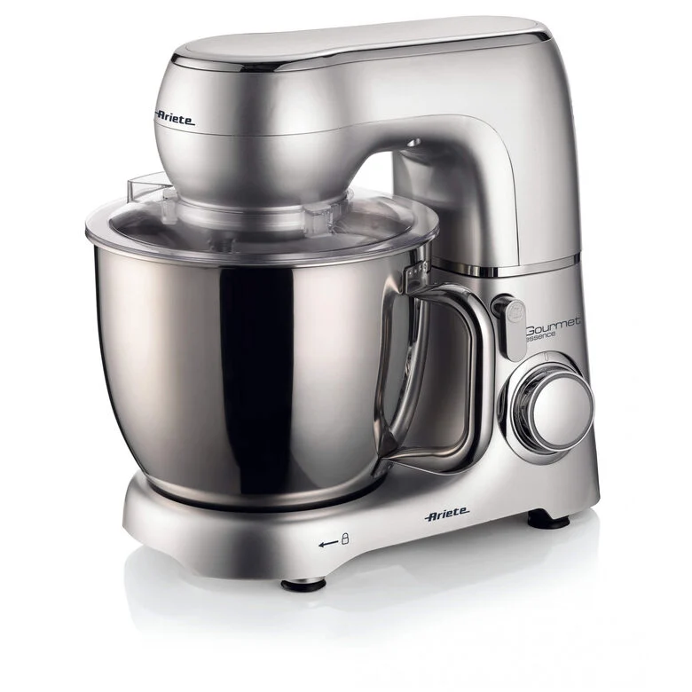 Ariete 1583 Gourmet Essence, Impastatrice Planetaria, Impasta, Monta e Amalgama, 1300W, Capacità 5,2L, 2 fruste e 1 gancio, 10 velocità + Pulse