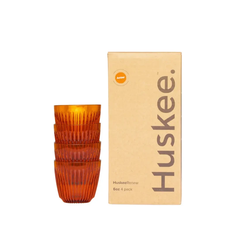 Huskee Renew confezione da 4 da 6oz Ambra