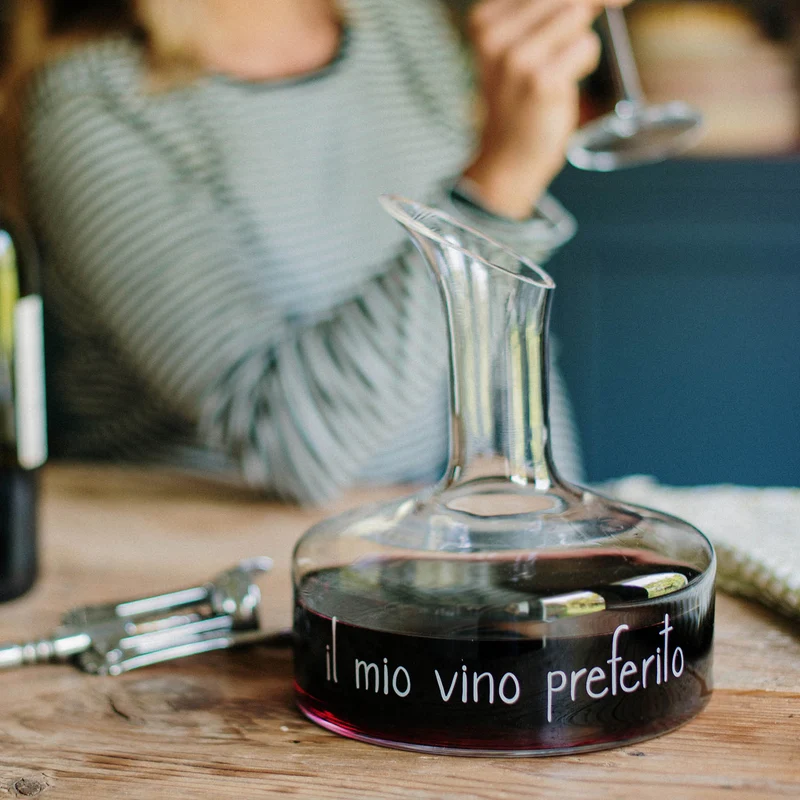Decanter in vetro Il Mio Vino Preferito