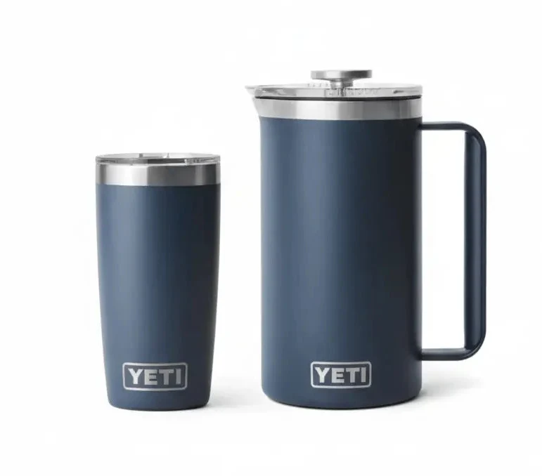 Set completo YETI French press e tumbler - Blu scuro