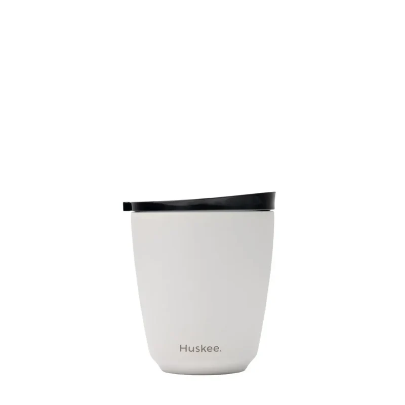 Huskee Stål tazza 235 ml – tazza da caffè sostenibile bianca