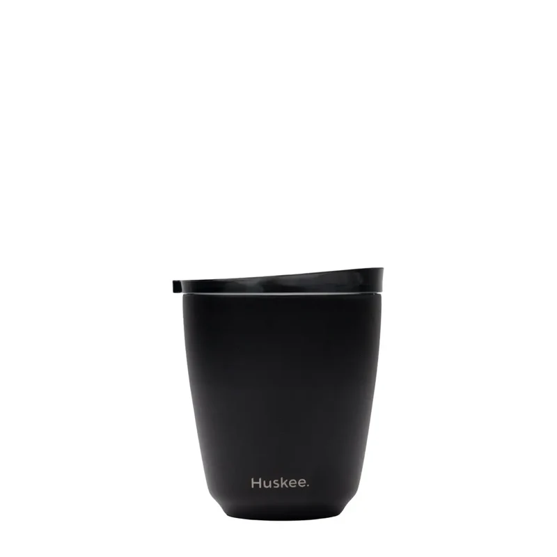 Huskee Stål tazza 235 ml – tazza da caffè sostenibile nera