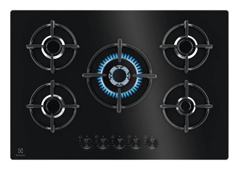 Electrolux EGG75372K Piano Cottura 75 cm Gas Nero 5 Fornelli