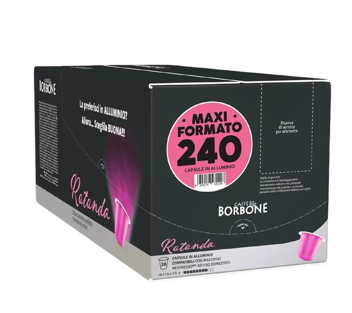 Borbone Caffè Rotonda 240 Capsule per Nespresso