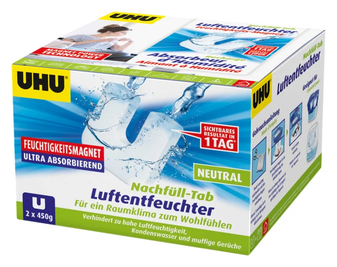 UHU Nachfülltabs zu Luftentfeuchter Neutral 2x450 g