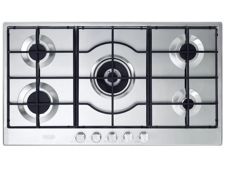De’Longhi SLF 590 LX Acciaio inossidabile Da incasso 90 cm Gas 5 Fornello(i)