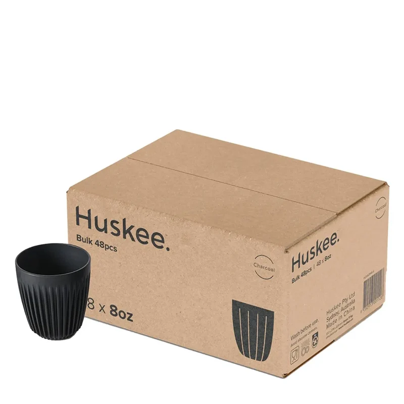 Tazza 8oz Carbone 48 pezzi - Huskee