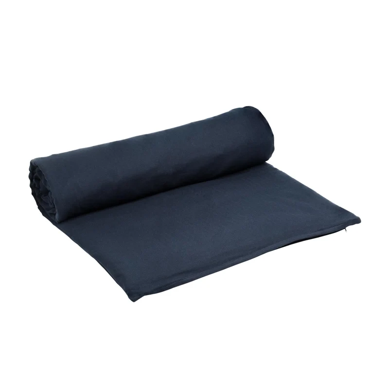 Meditationsmatte 70x200cm to go dark blue Biobaumwolle