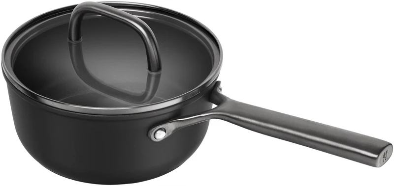 Milano Stielkasserolle mit Glasdeckel 18cm Schwarz