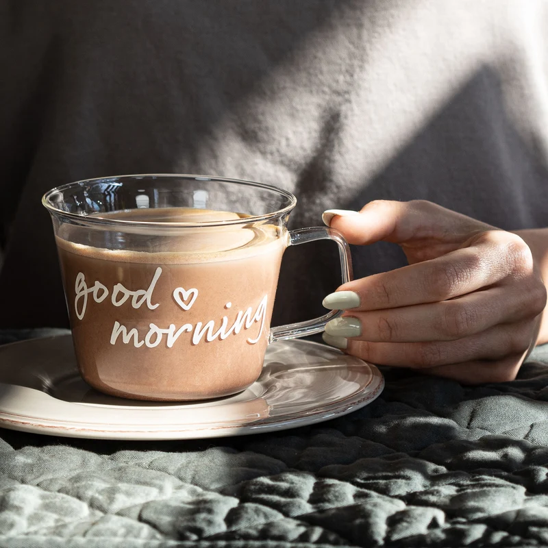 Set 2 tazze colazione Good Morning