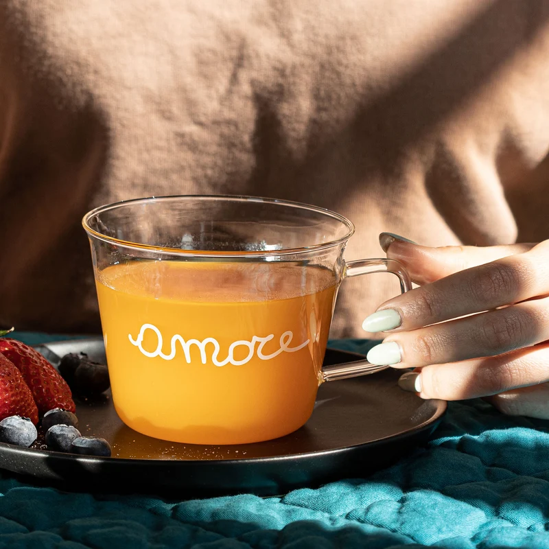 Set 2 tazze colazione Amore