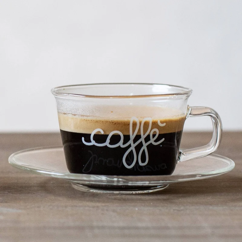 Set 2 tazzine espresso con piattino Pausa Caffè