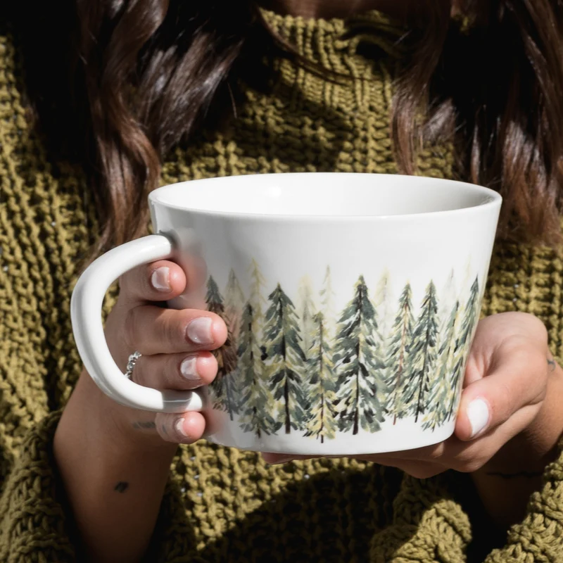 Tazza Colazione Abeti