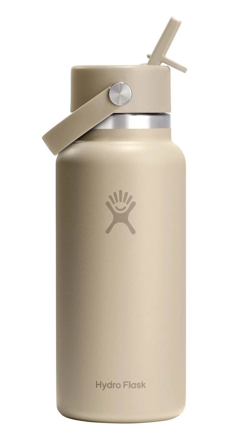 Trinkflasche Wide Flex Deckel Strohhalm 945ml oat