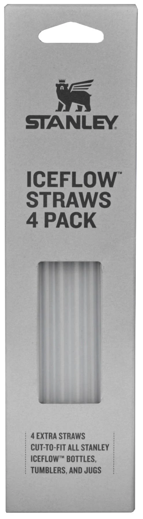 4er Set Ersatzstrohhalm für Quencher 0.6l transparent