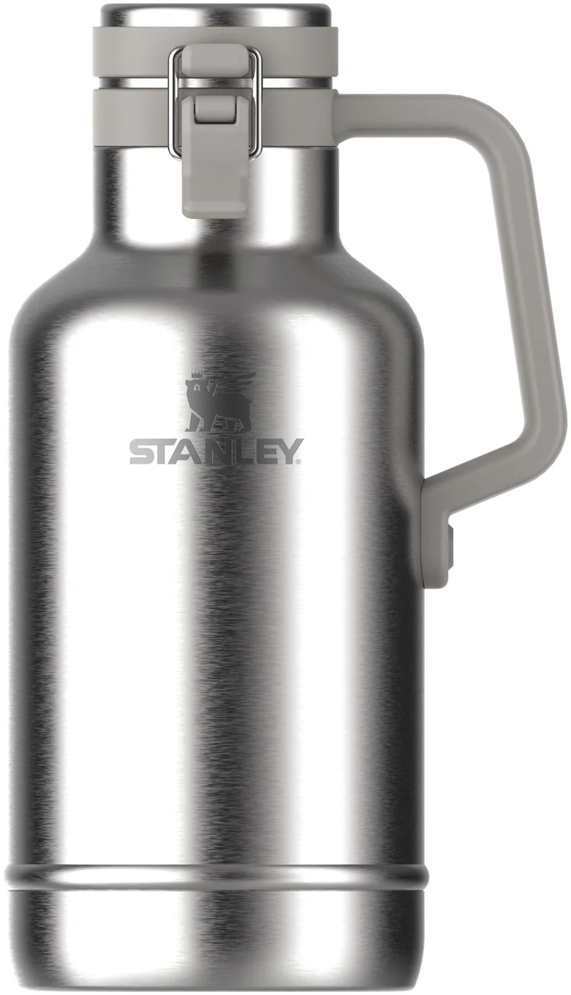 Easy-Pour Growler 1.9l stainless steel ash