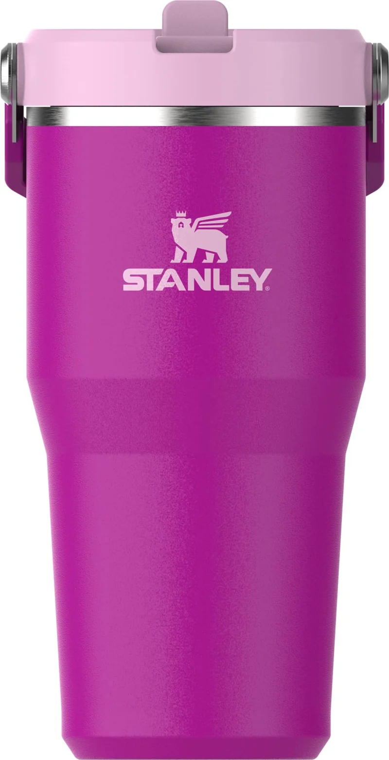 IceFlow Flip Straw Becher 0.6l violet blossom