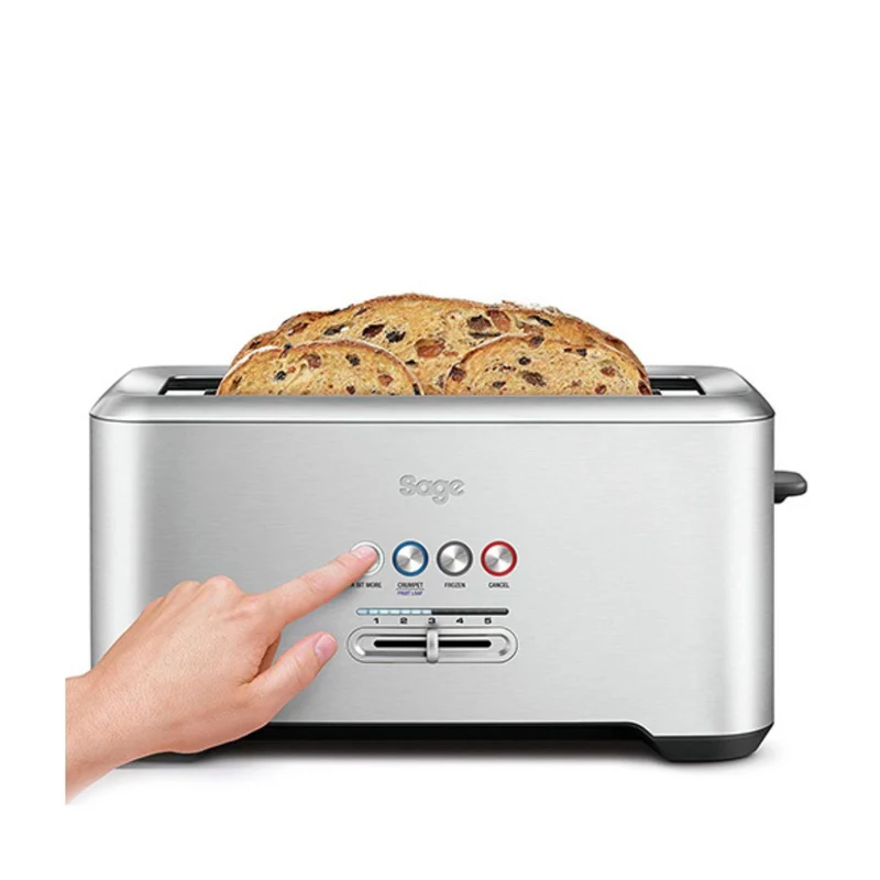 Tostadora de 2 ranuras largas con indicador LED Sage