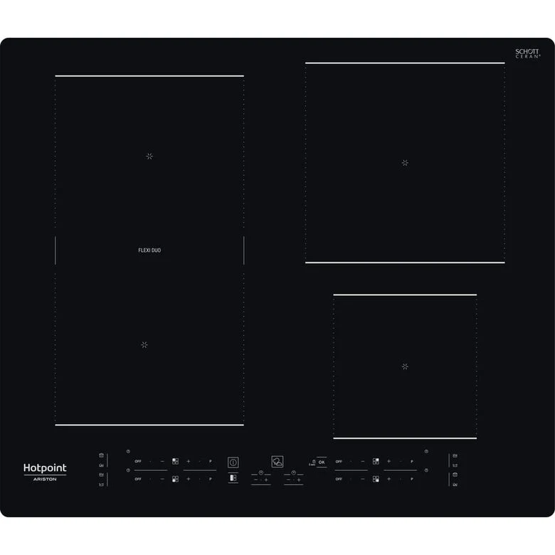 Hotpoint HB 3160C NE Nero Da incasso 59 cm Piano cottura a induzione 4 Fornello(i)