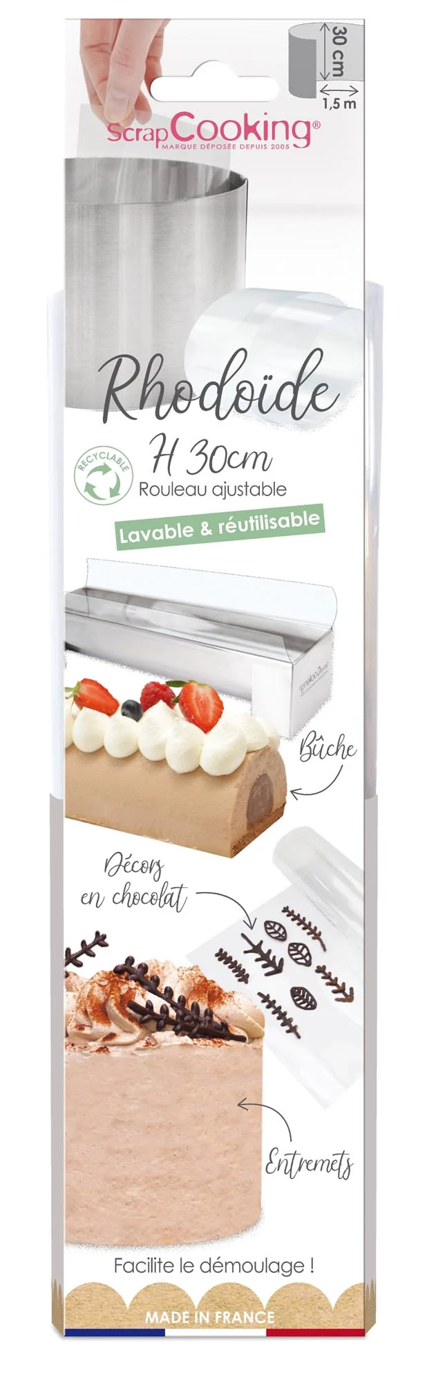 Rhodoid Band extra hoch H30cm x L150cm