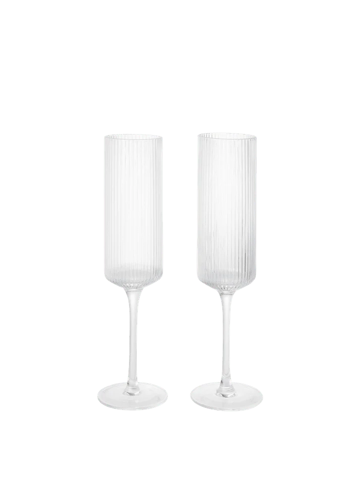 Ripple Champagnerflöten Set aus 2