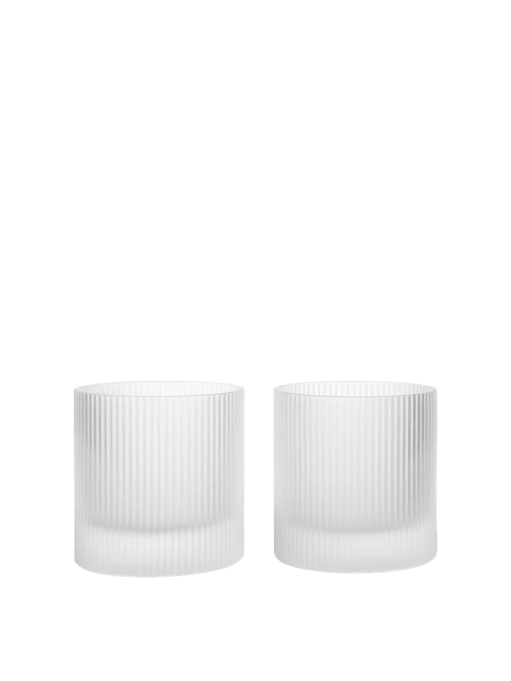 Ripple Set aus 2 Mattiert